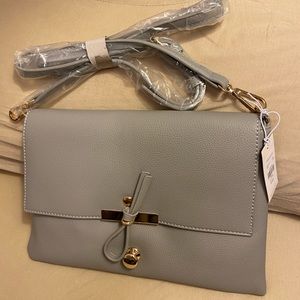 Brand New Clarissa Classic Hook Crossbody Gray